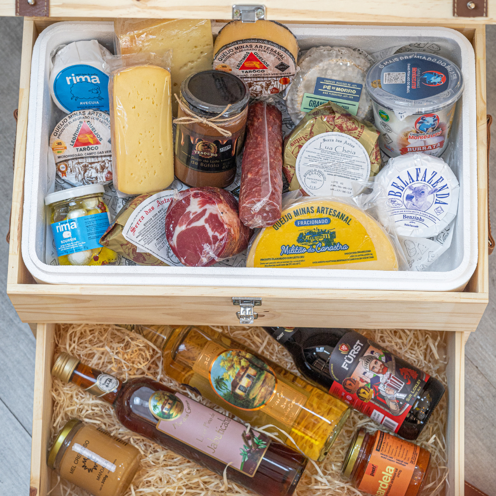 Kit Best Seller - 11 Tipos de Queijos + Vinho Malbec Brinde - Imagem 2